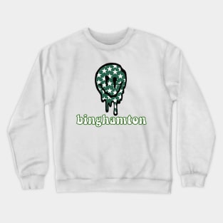 binghamton drippy smiley Crewneck Sweatshirt